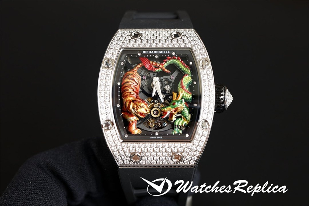 Hei er billiger Richard Mille RM51 01 Dragon Tiger echte